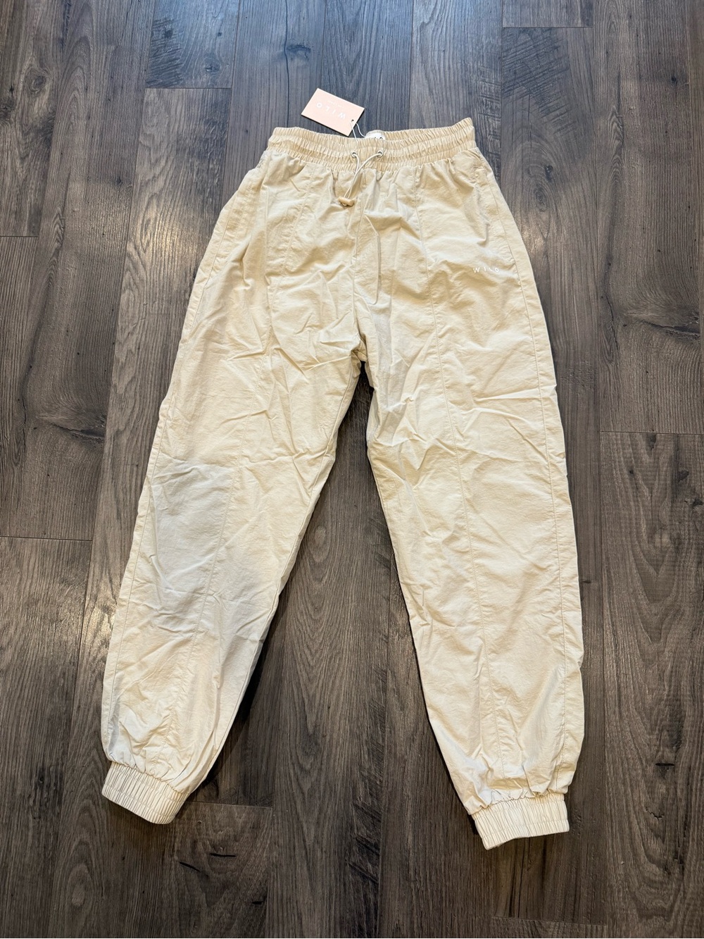 WILO The Label Parachute Pants, Women’s Size XS, Beige Active Pants, Streetwear